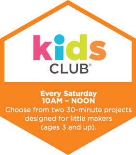 Kids Club! Saturday 10am - noon