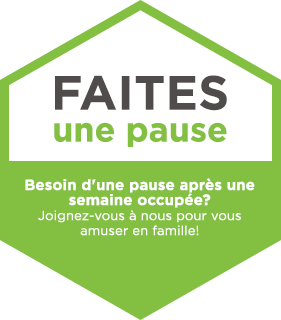 FAITES une pause. Besoin d'une pause après une semaine occupée?