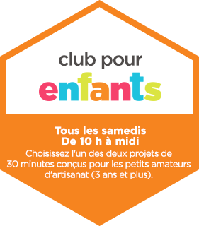 Club pour enfants. Tous les samedis. De 10 h à midi