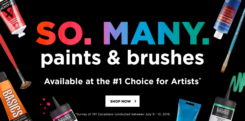 Shop our paints and brushes